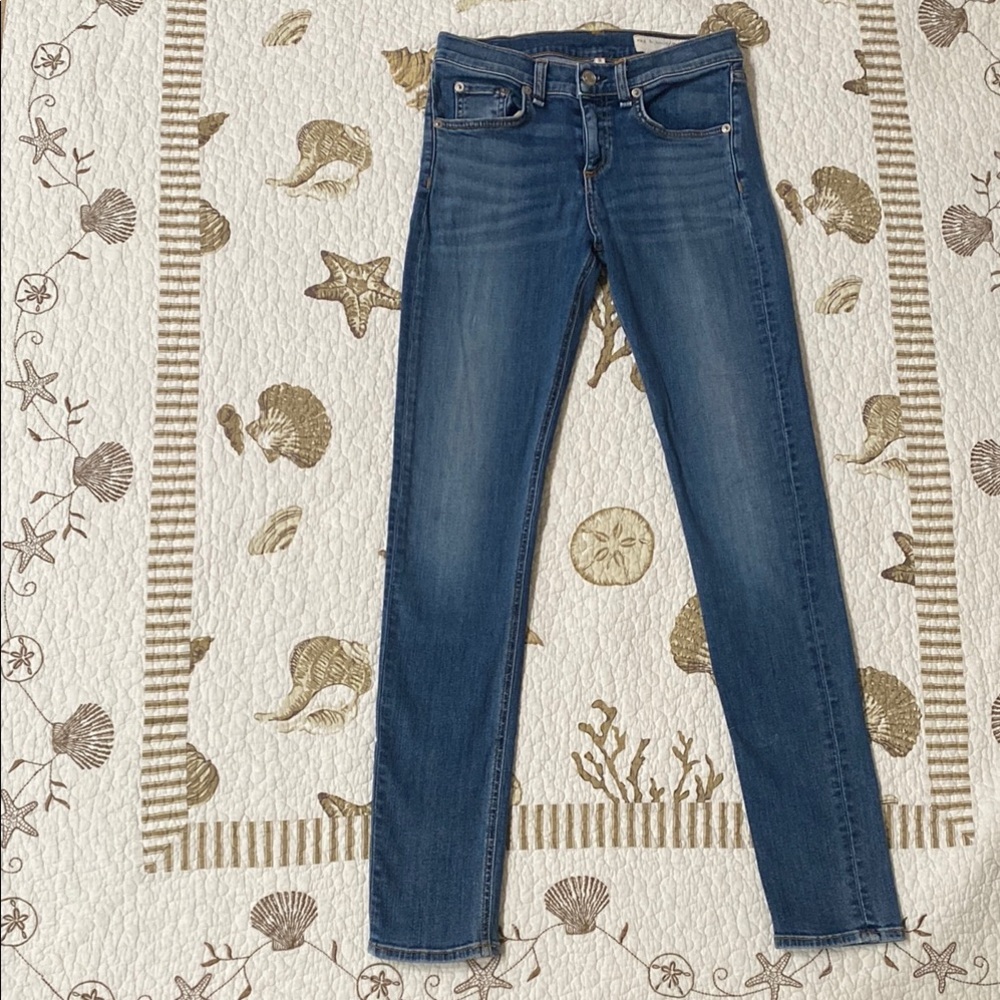 Rag & Bone mid wash classic denim jeans. Size 26.